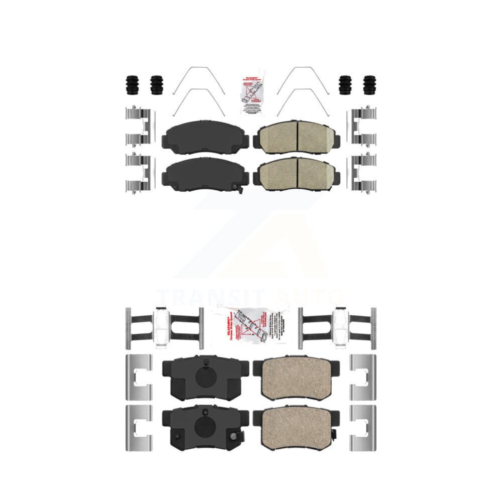 AmeriBRAKES - KNF-100223 - Front and Rear Disc Brake Pad Kits image 1