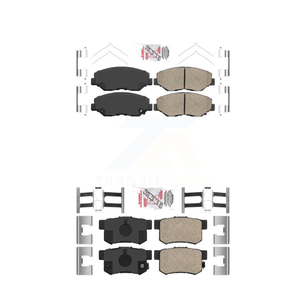 AmeriBRAKES - KNF-100225 - Front and Rear Disc Brake Pad Kits image 1