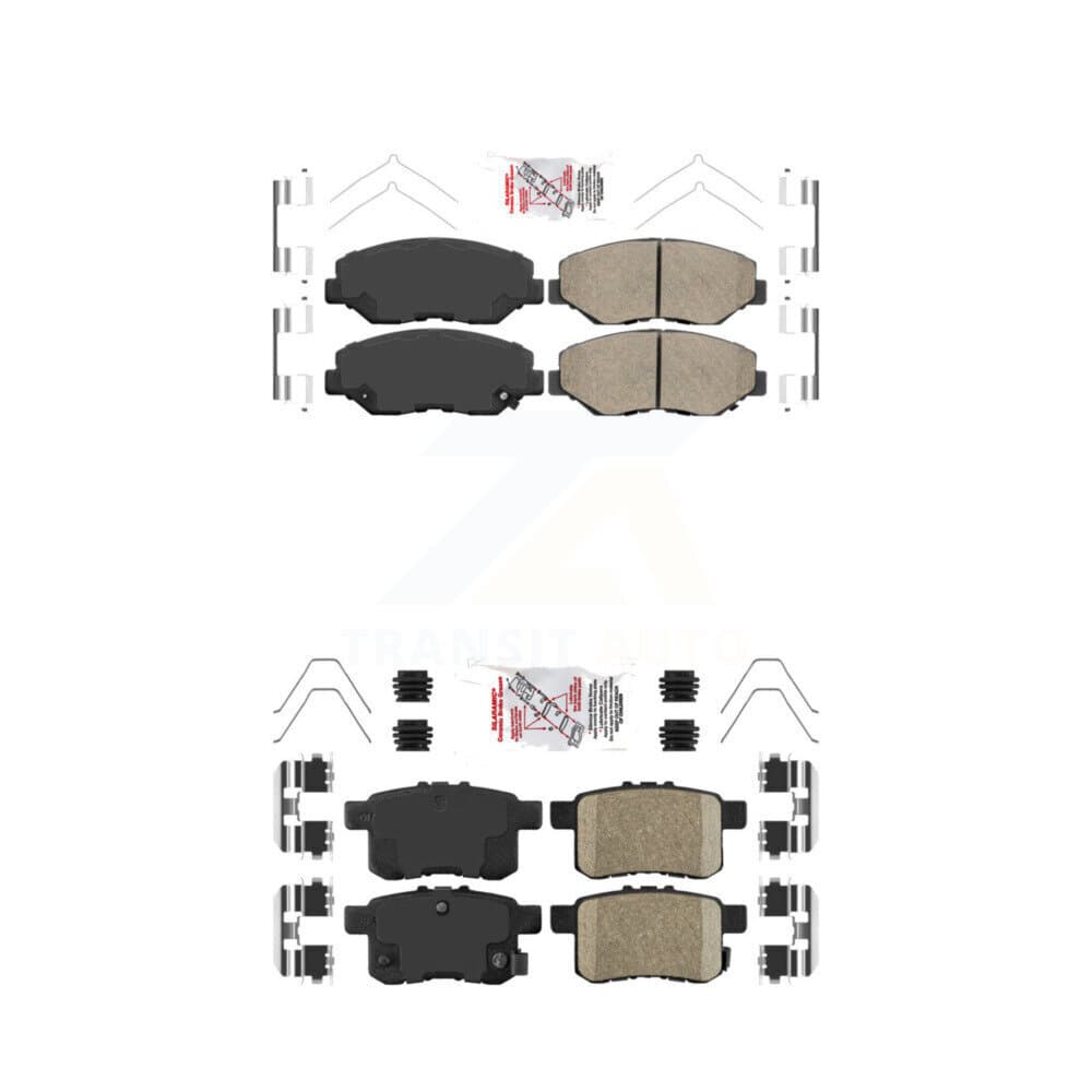 AmeriBRAKES - KNF-100226 - Front and Rear Disc Brake Pad Kits image 1