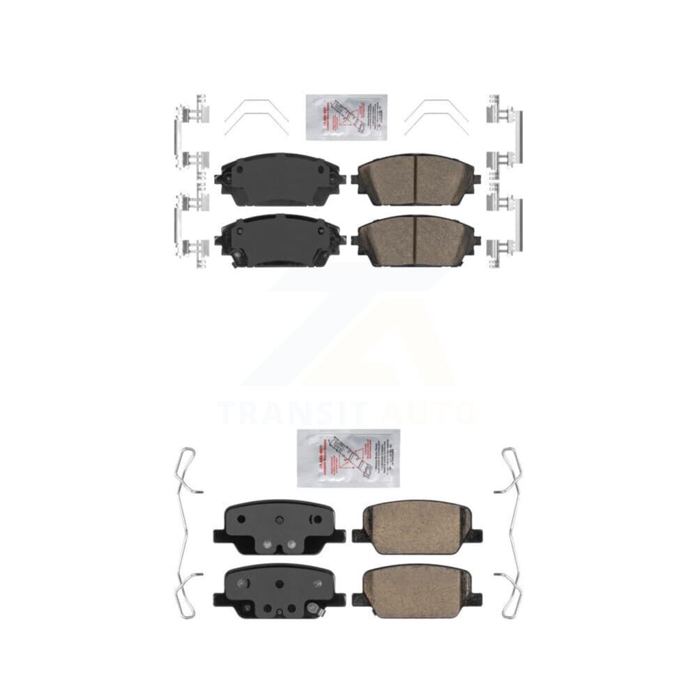 AmeriBRAKES - KNF-100230 - Front and Rear Disc Brake Pad Kits image 1