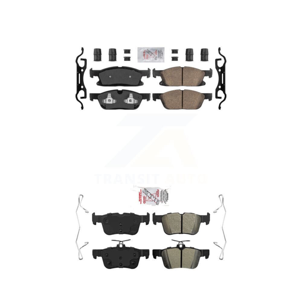 AmeriBRAKES - KNF-100231 - Front and Rear Disc Brake Pad Kits image 1