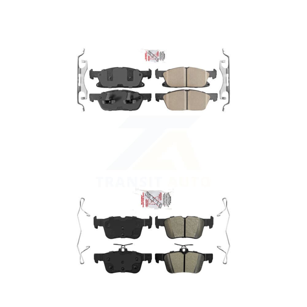 AmeriBRAKES - KNF-100235 - Front and Rear Disc Brake Pad Kits image 1