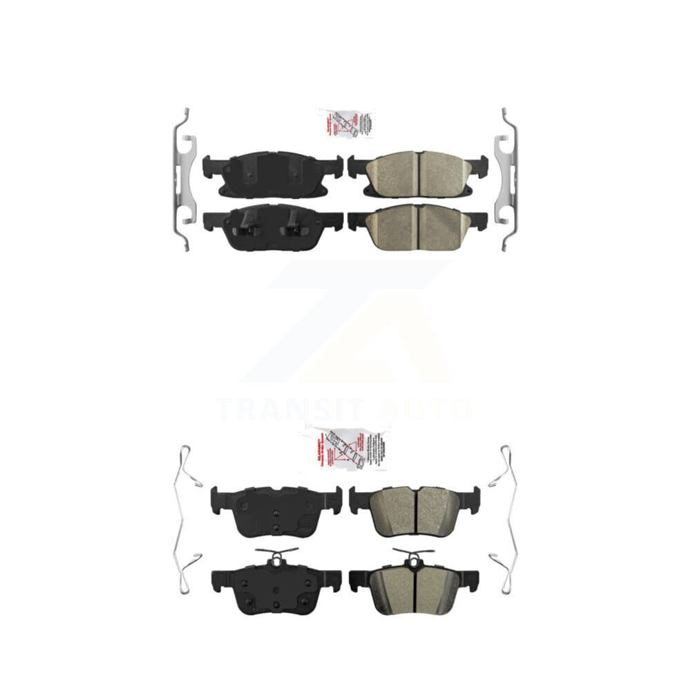AmeriBRAKES - KNF-100237 - Front and Rear Disc Brake Pad Kits image 1