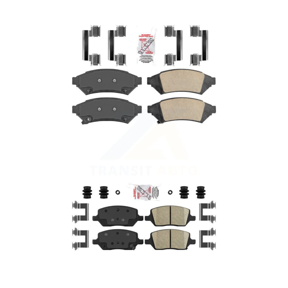 AmeriBRAKES - KNF-100257 - Front and Rear Disc Brake Pad Kits image 1
