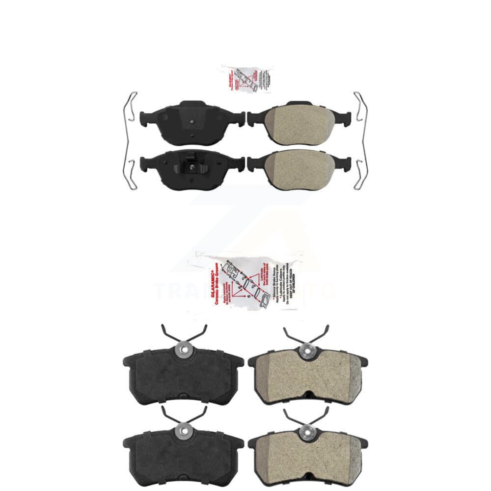 AmeriBRAKES - KNF-100261 - Front and Rear Disc Brake Pad Kits image 1
