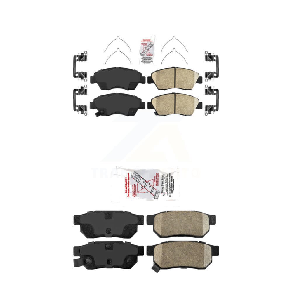 AmeriBRAKES - KNF-100263 - Front and Rear Disc Brake Pad Kits image 1