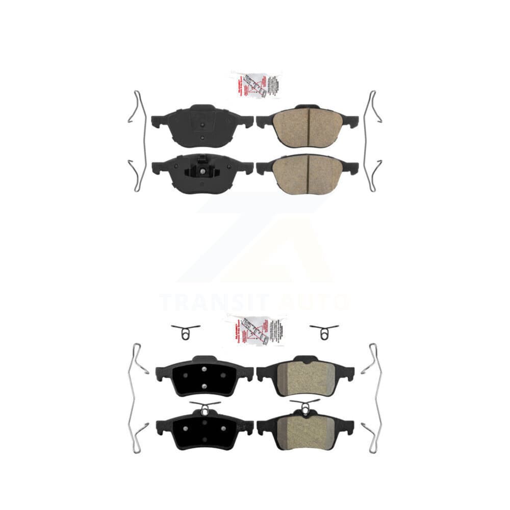 AmeriBRAKES - KNF-100270 - Front and Rear Disc Brake Pad Kits image 1