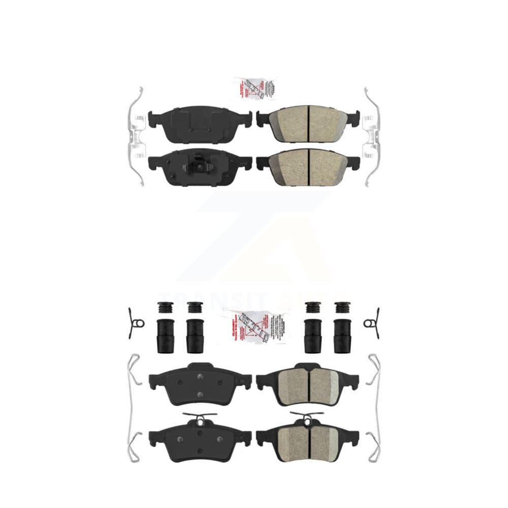 AmeriBRAKES - KNF-100275 - Front and Rear Disc Brake Pad Kits image 1