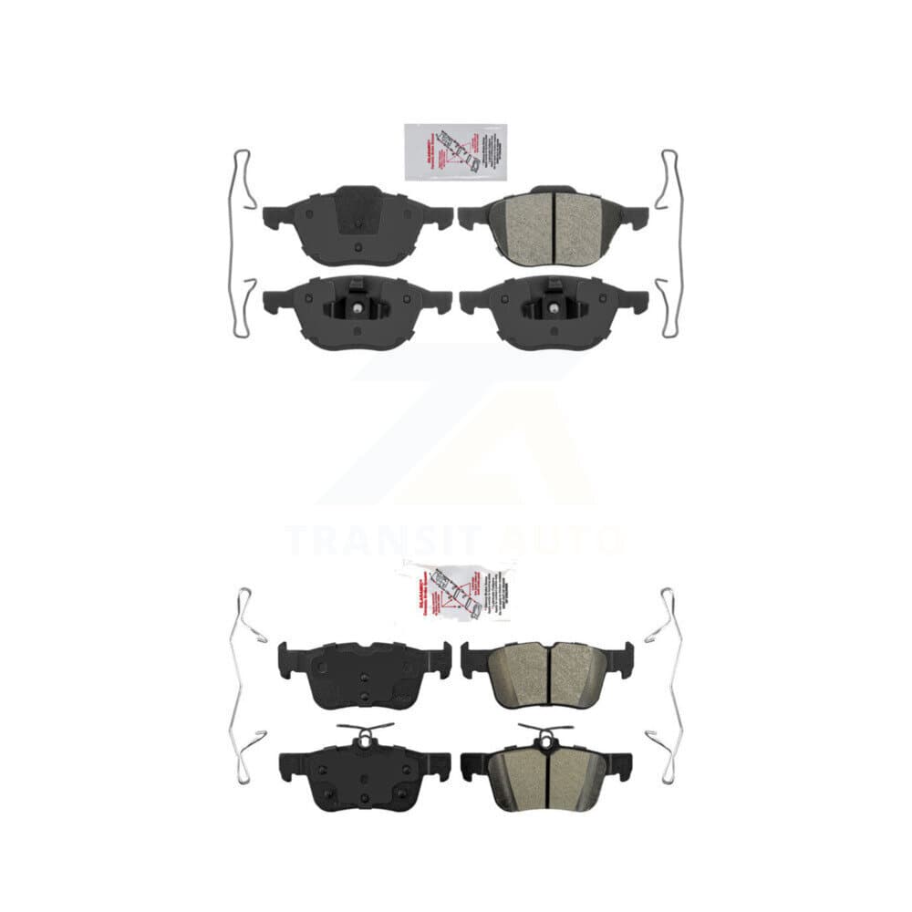 AmeriBRAKES - KNF-100280 - Front and Rear Disc Brake Pad Kits image 1