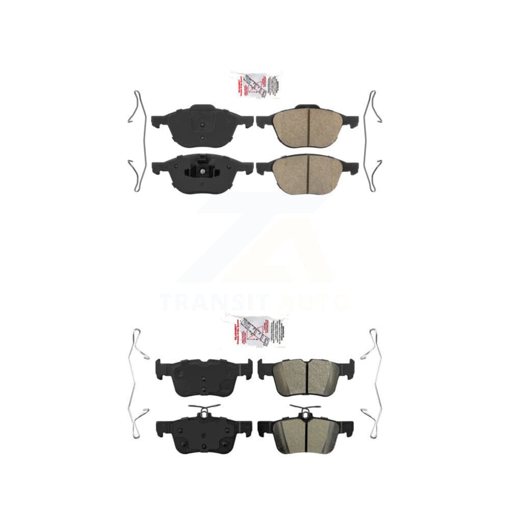AmeriBRAKES - KNF-100282 - Front and Rear Disc Brake Pad Kits image 1