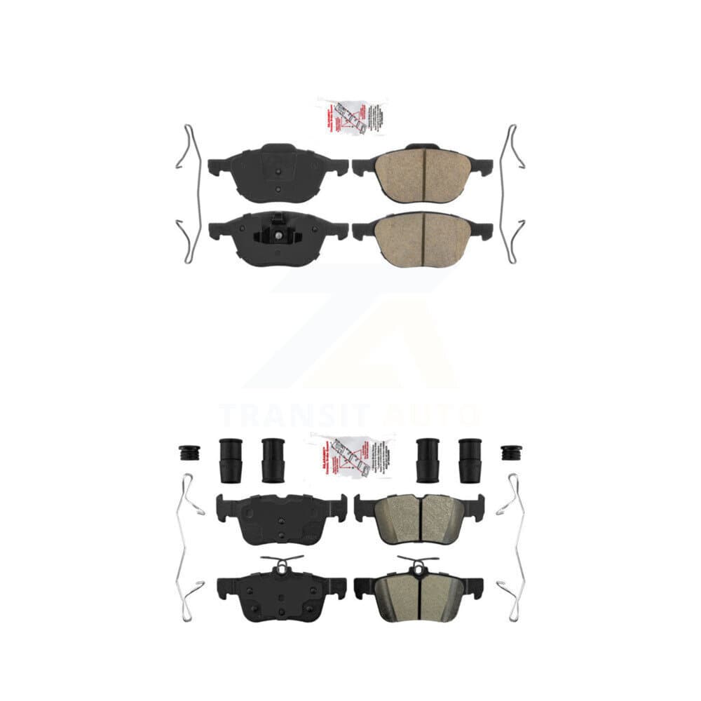AmeriBRAKES - KNF-100283 - Front and Rear Disc Brake Pad Kits image 1