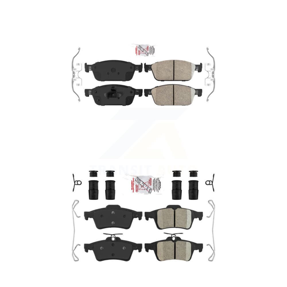 AmeriBRAKES - KNF-100288 - Front and Rear Disc Brake Pad Kits image 1