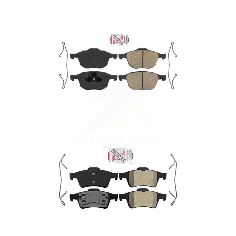 AmeriBRAKES - KNF-100291 - Front and Rear Disc Brake Pad Kits image 1