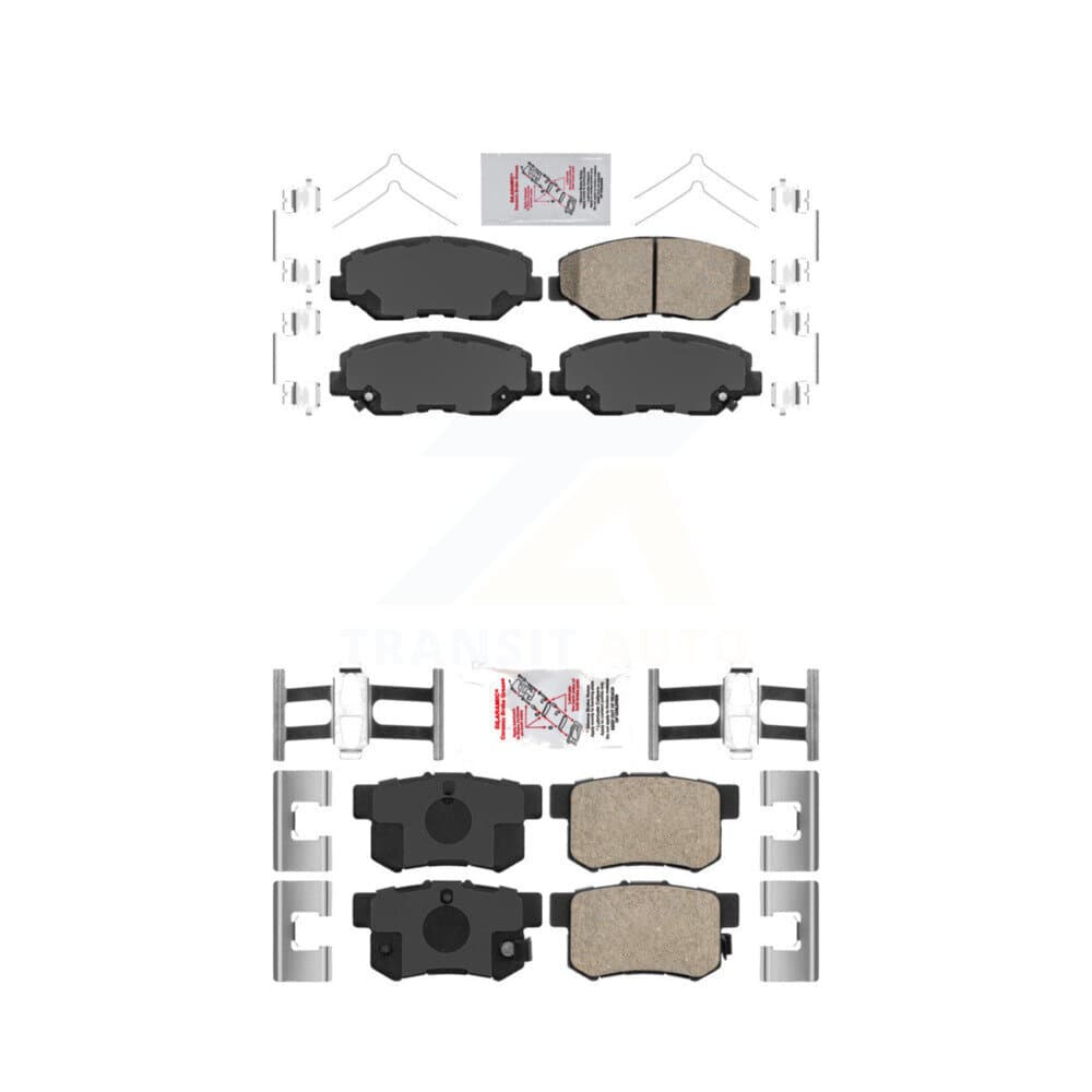 AmeriBRAKES - KNF-100295 - Front and Rear Disc Brake Pad Kits image 1