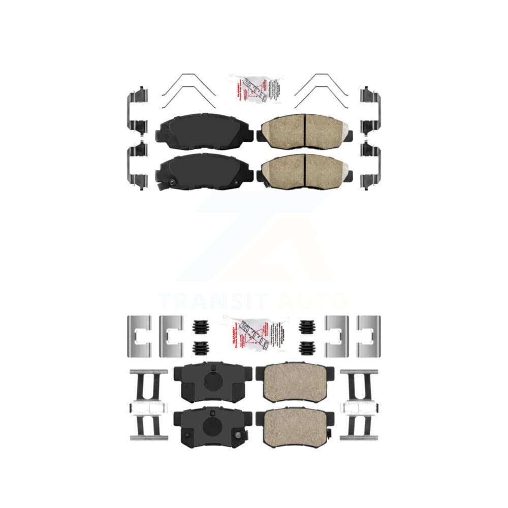 AmeriBRAKES - KNF-100298 - Front and Rear Disc Brake Pad Kits image 1