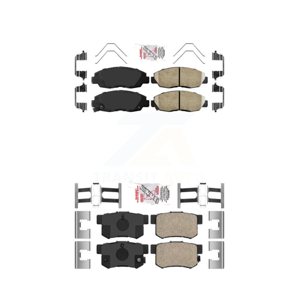 AmeriBRAKES - KNF-100299 - Front and Rear Disc Brake Pad Kits image 1