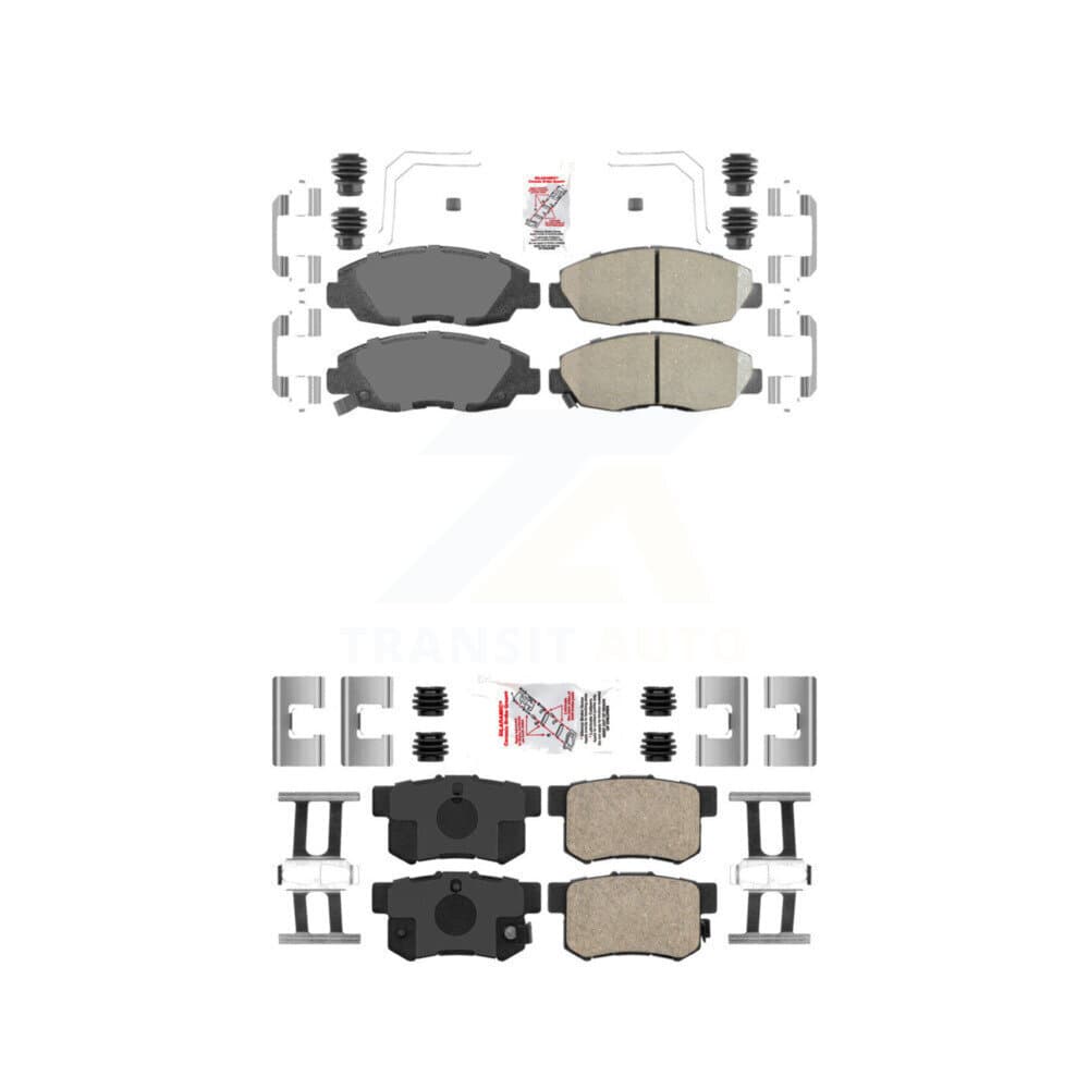 AmeriBRAKES - KNF-100300 - Front and Rear Disc Brake Pad Kits image 1