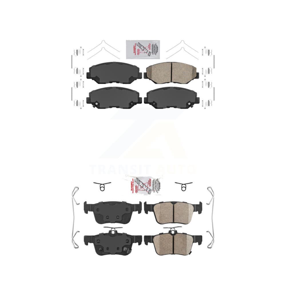 AmeriBRAKES - KNF-100303 - Front and Rear Disc Brake Pad Kits image 1