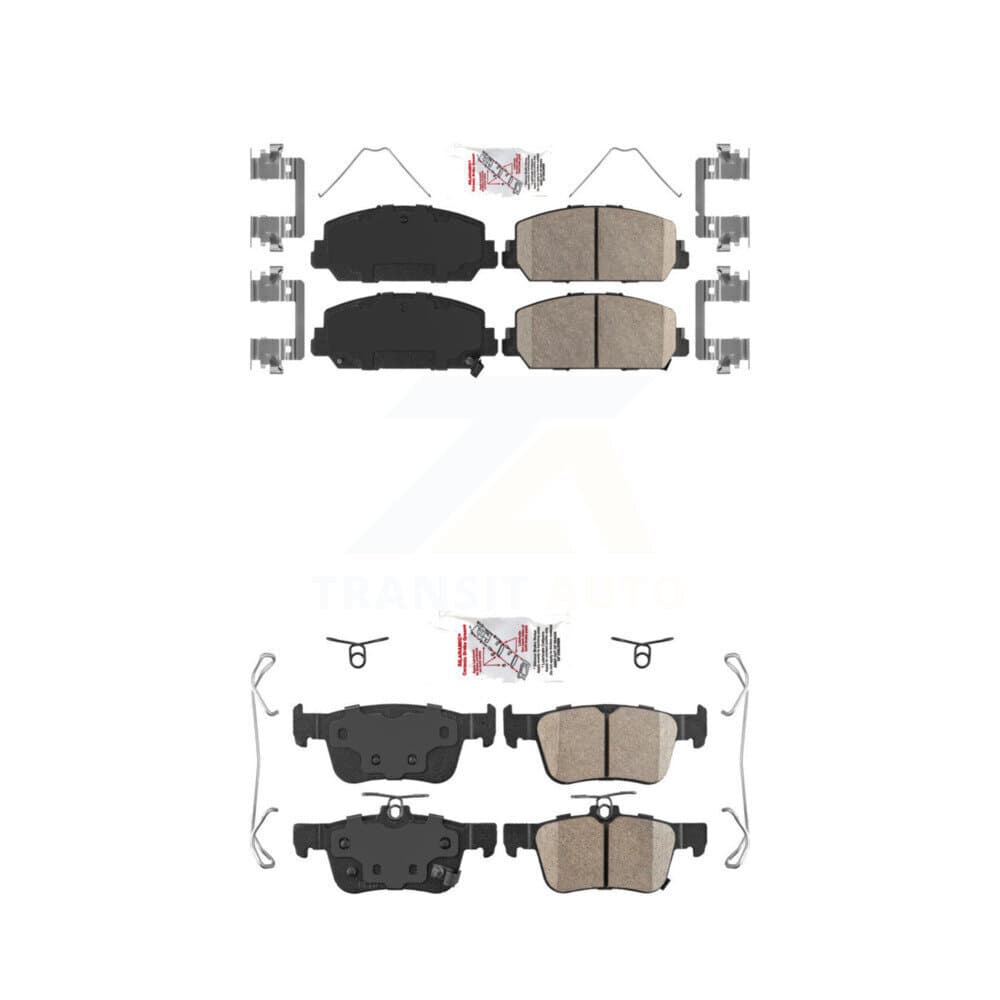 AmeriBRAKES - KNF-100305 - Front and Rear Disc Brake Pad Kits image 1