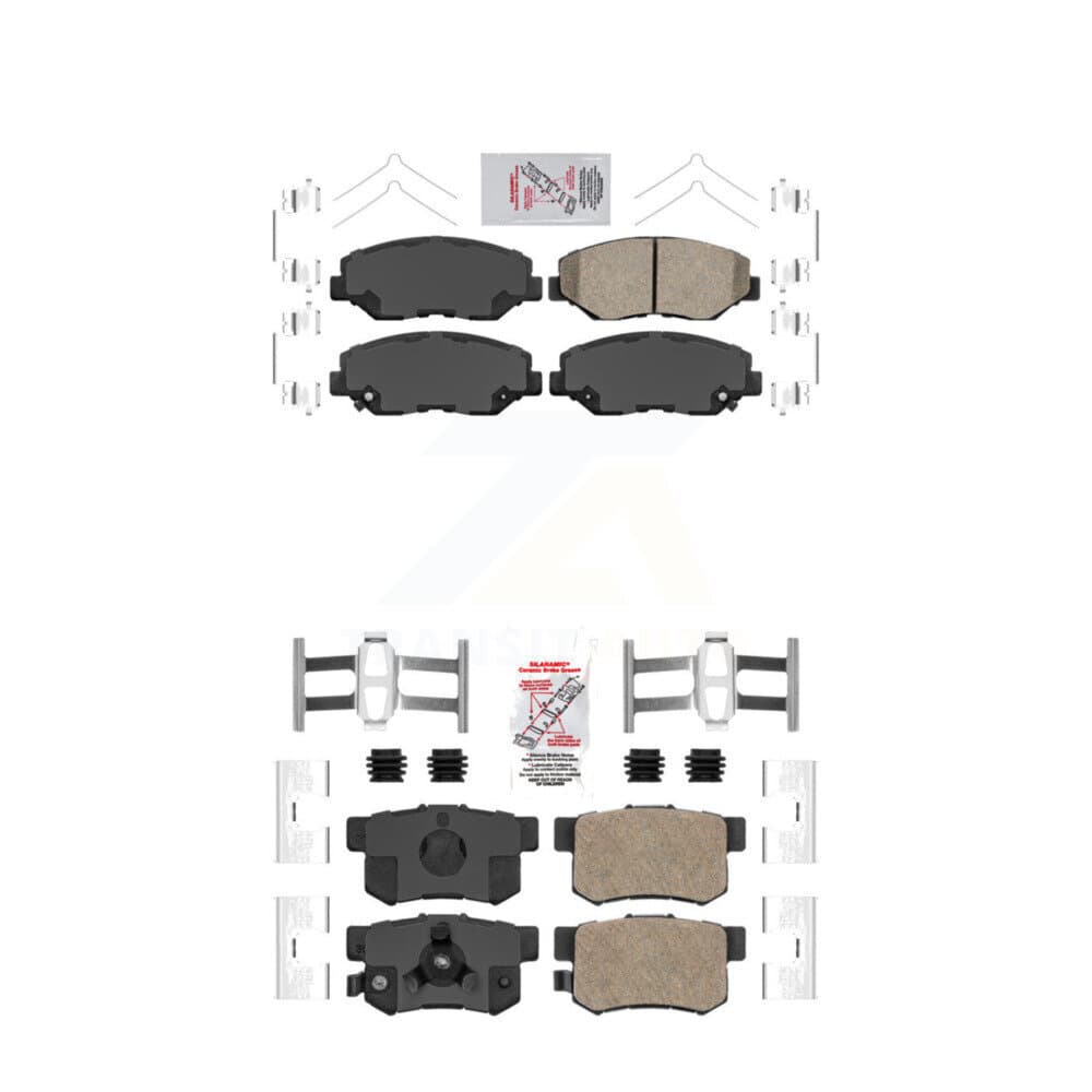 AmeriBRAKES - KNF-100311 - Front and Rear Disc Brake Pad Kits image 1