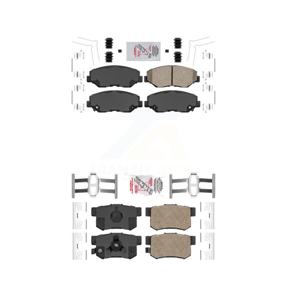 AmeriBRAKES - KNF-100314 - Front and Rear Disc Brake Pad Kits image 1