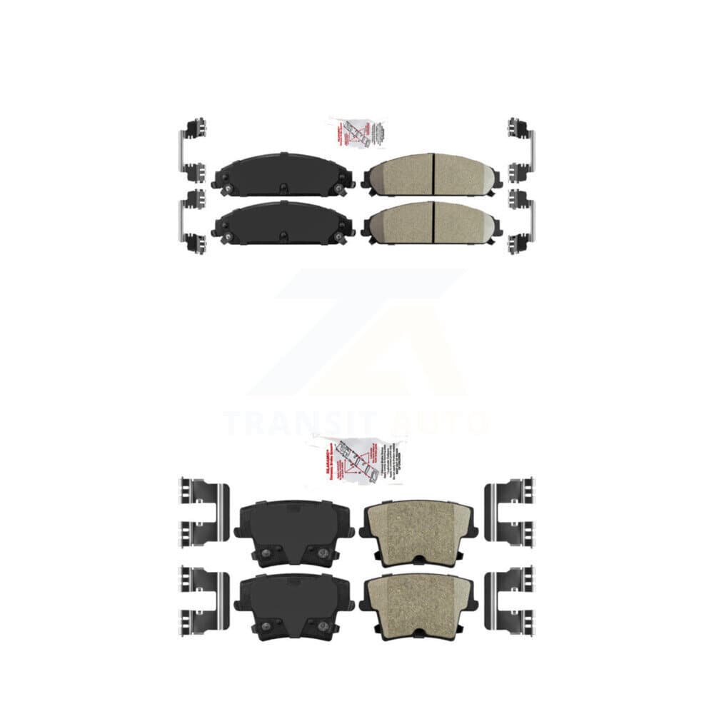 AmeriBRAKES - KNF-100324 - Front and Rear Disc Brake Pad Kits image 1
