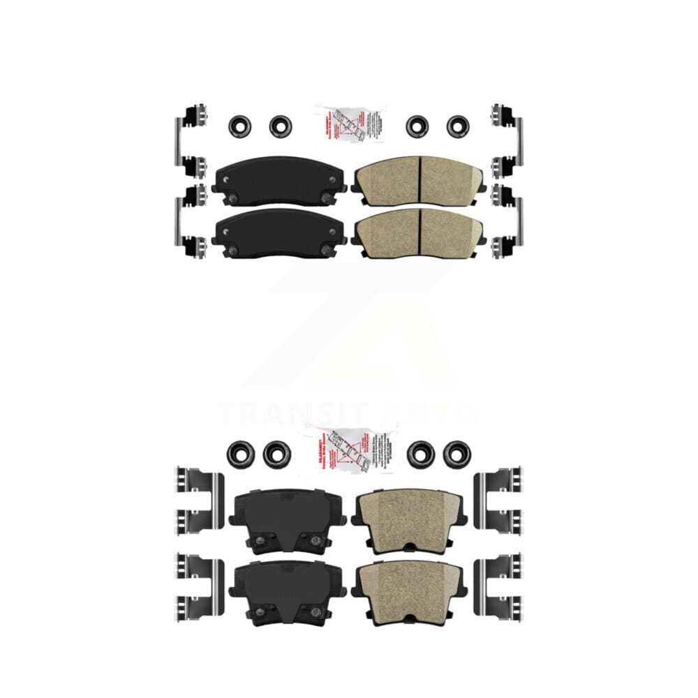 AmeriBRAKES - KNF-100325 - Front and Rear Disc Brake Pad Kits image 1