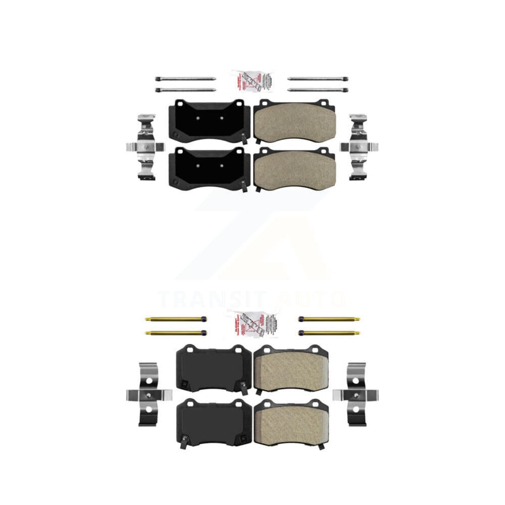 AmeriBRAKES - KNF-100327 - Front and Rear Disc Brake Pad Kits image 1