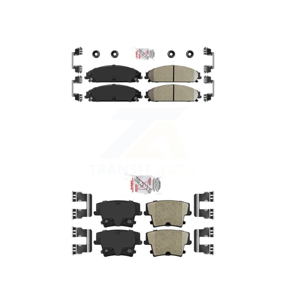 AmeriBRAKES - KNF-100329 - Front and Rear Disc Brake Pad Kits image 1