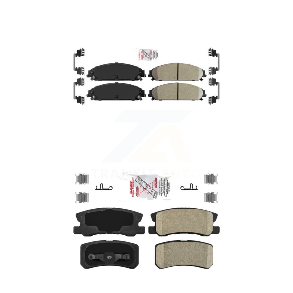 AmeriBRAKES - KNF-100332 - Front and Rear Disc Brake Pad Kits image 1