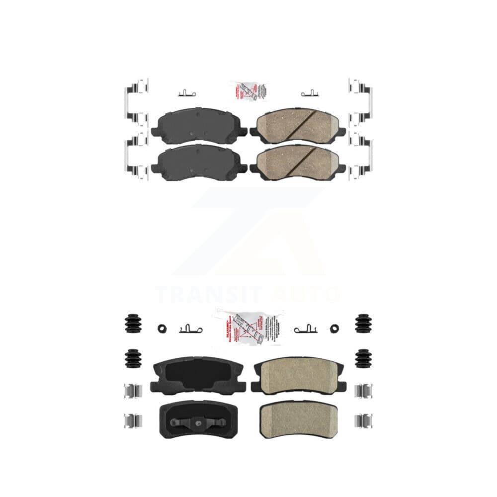 AmeriBRAKES - KNF-100339 - Front and Rear Disc Brake Pad Kits image 1