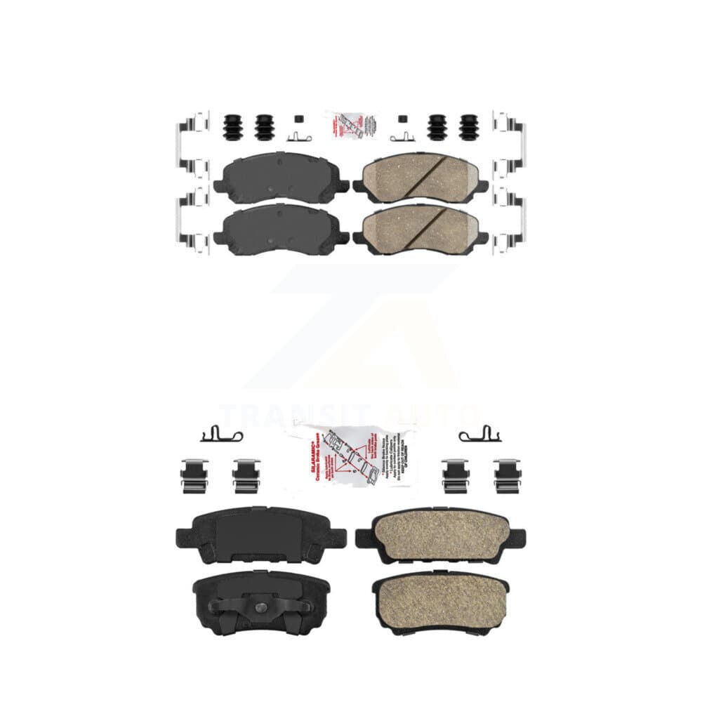 AmeriBRAKES - KNF-100341 - Front and Rear Disc Brake Pad Kits image 1