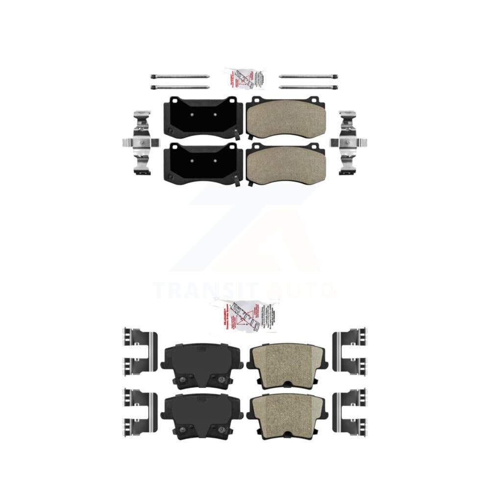 AmeriBRAKES - KNF-100351 - Front and Rear Disc Brake Pad Kits image 1
