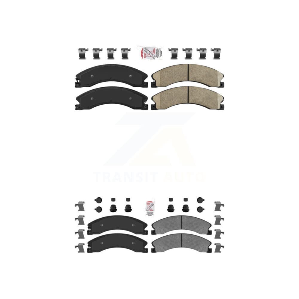 AmeriBRAKES - KNF-100365 - Front and Rear Disc Brake Pad Kits image 1