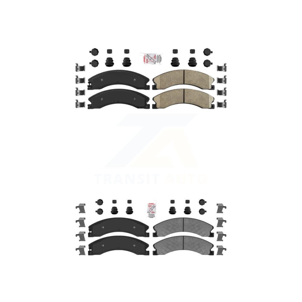 AmeriBRAKES - KNF-100371 - Front and Rear Disc Brake Pad Kits image 1