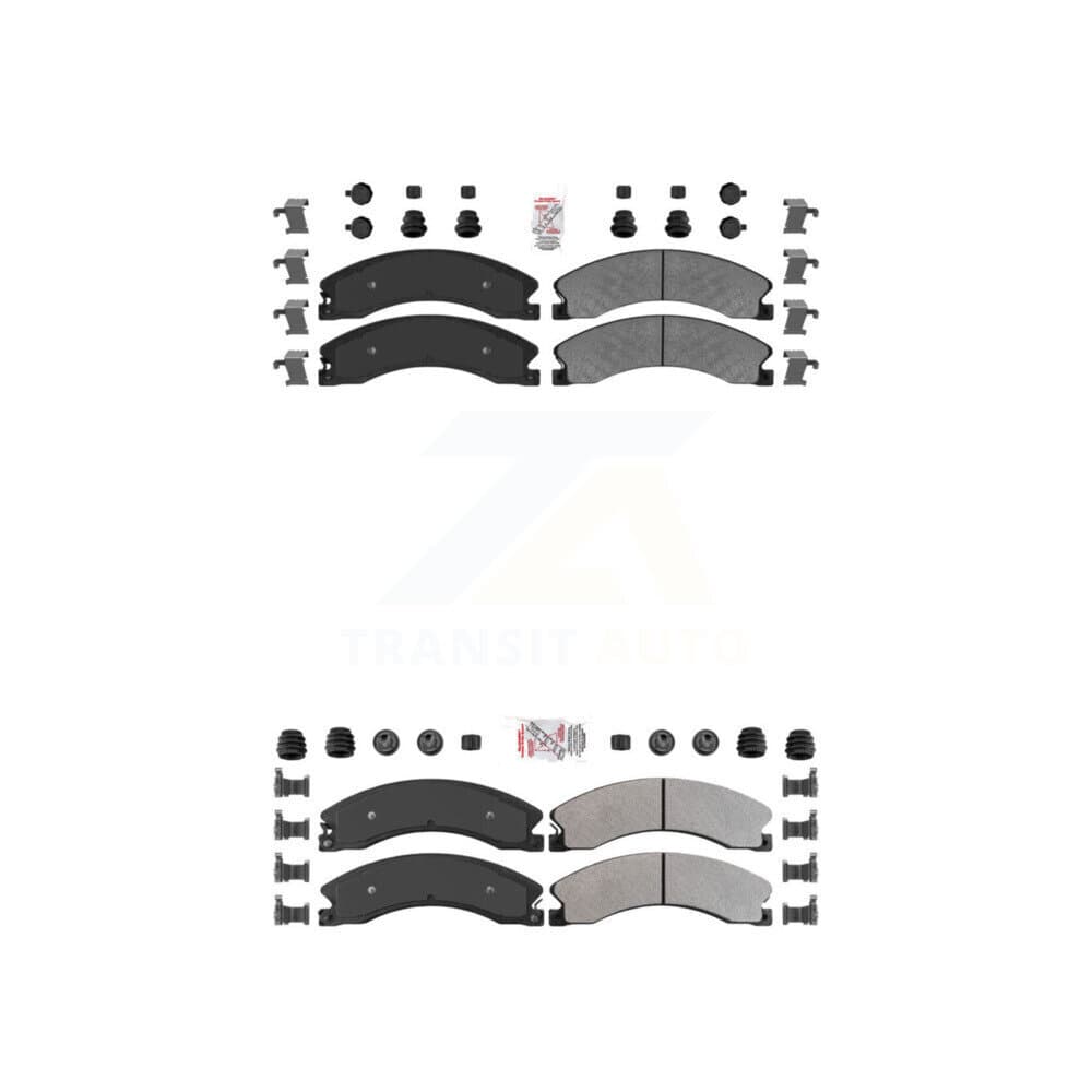 AmeriBRAKES - KNF-100374 - Front and Rear Disc Brake Pad Kits image 1