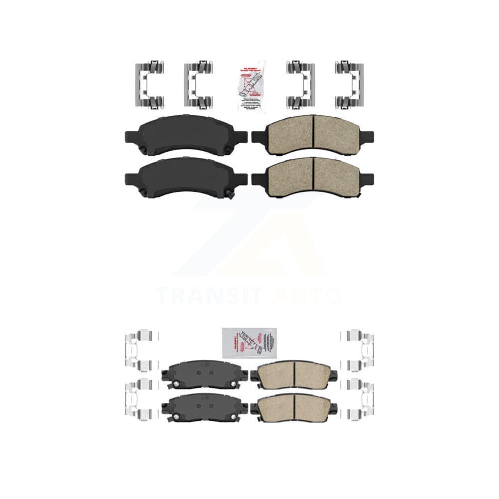 AmeriBRAKES - KNF-100394 - Front and Rear Disc Brake Pad Kits image 1