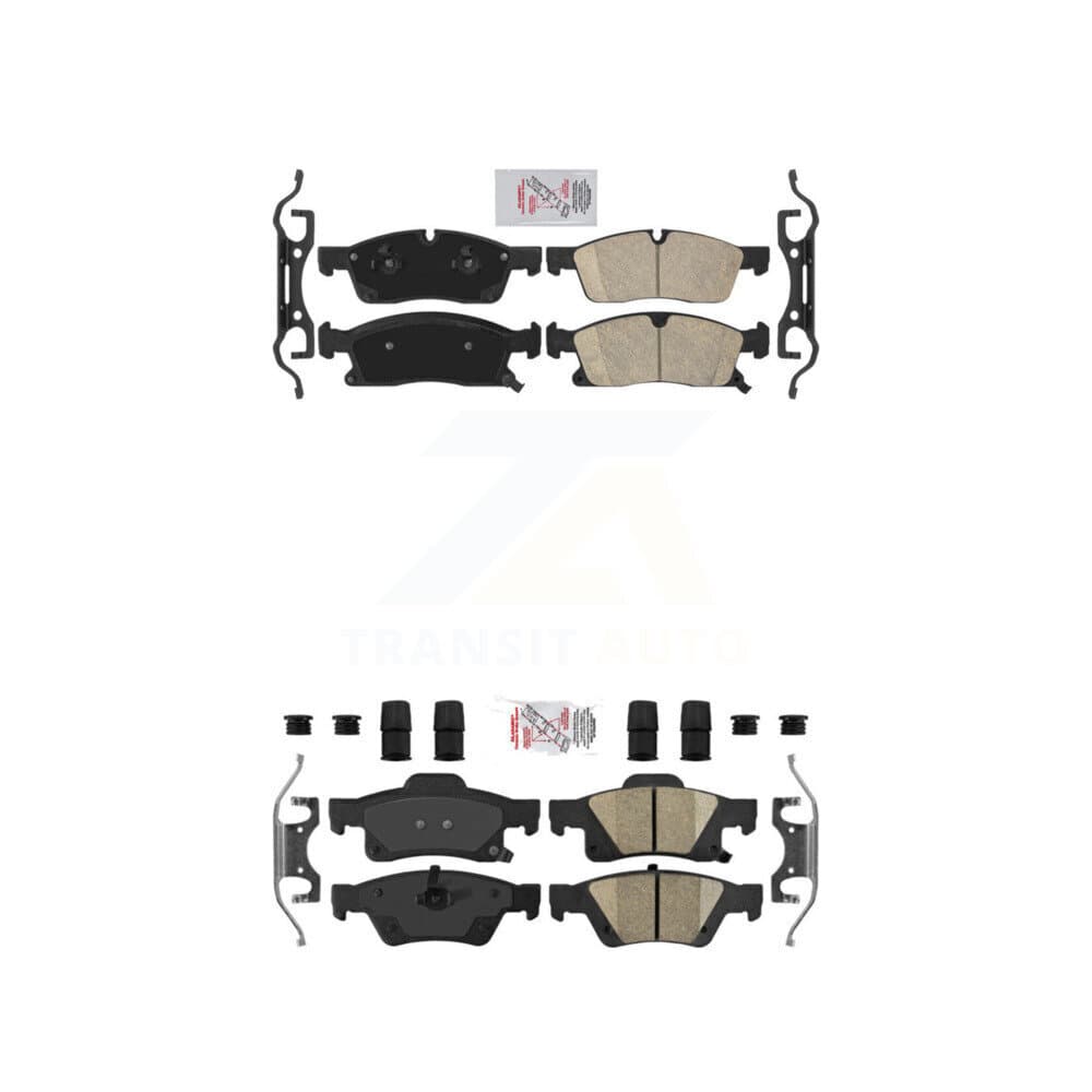 AmeriBRAKES - KNF-100395 - Front and Rear Disc Brake Pad Kits image 1