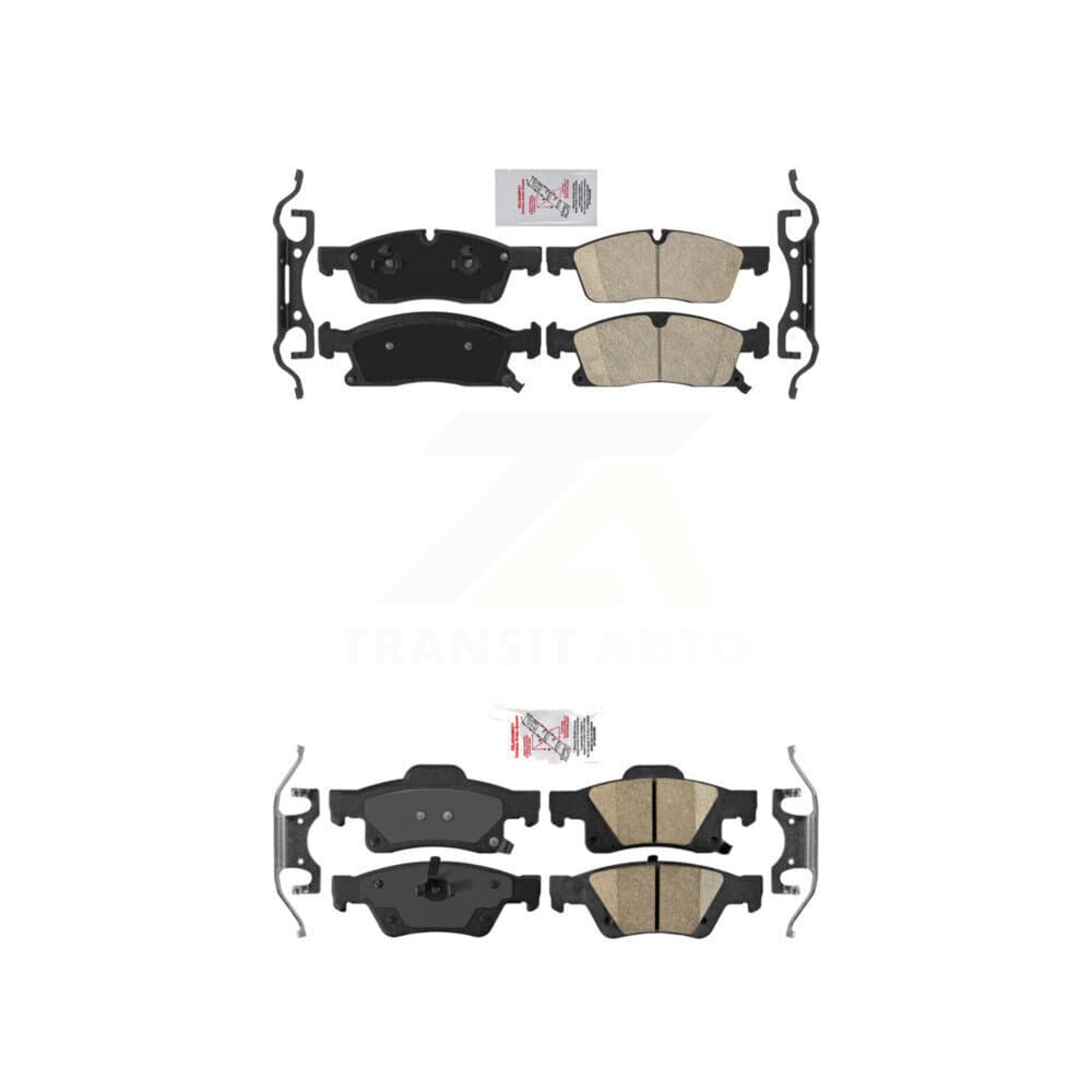 AmeriBRAKES - KNF-100396 - Front and Rear Disc Brake Pad Kits image 1