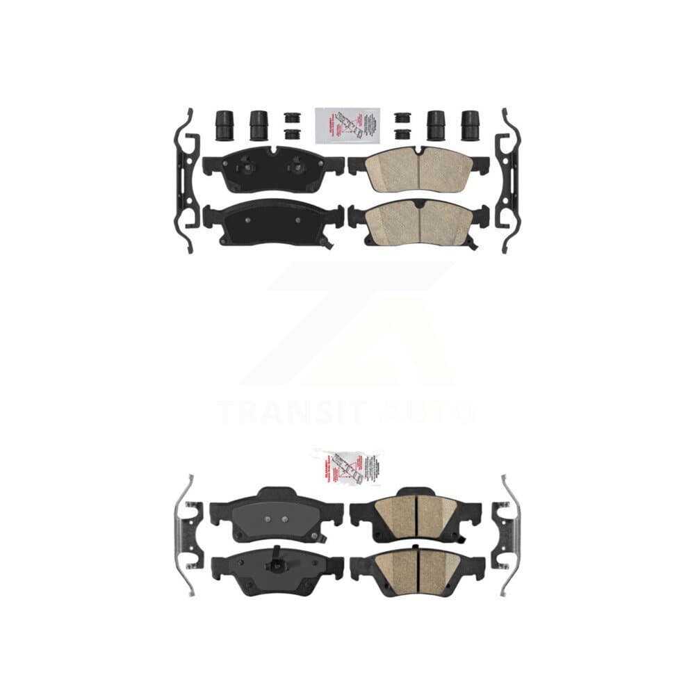 AmeriBRAKES - KNF-100398 - Front and Rear Disc Brake Pad Kits image 1