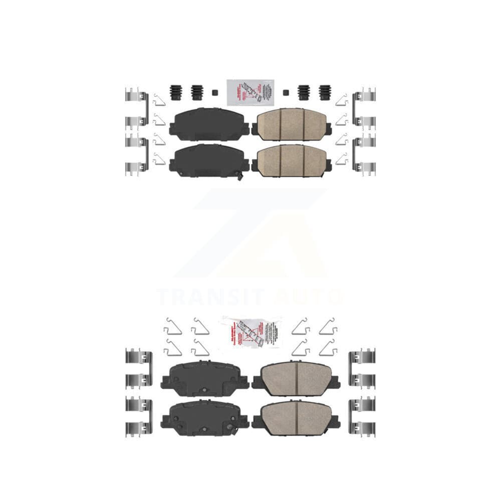 AmeriBRAKES - KNF-100409 - Front and Rear Disc Brake Pad Kits image 1