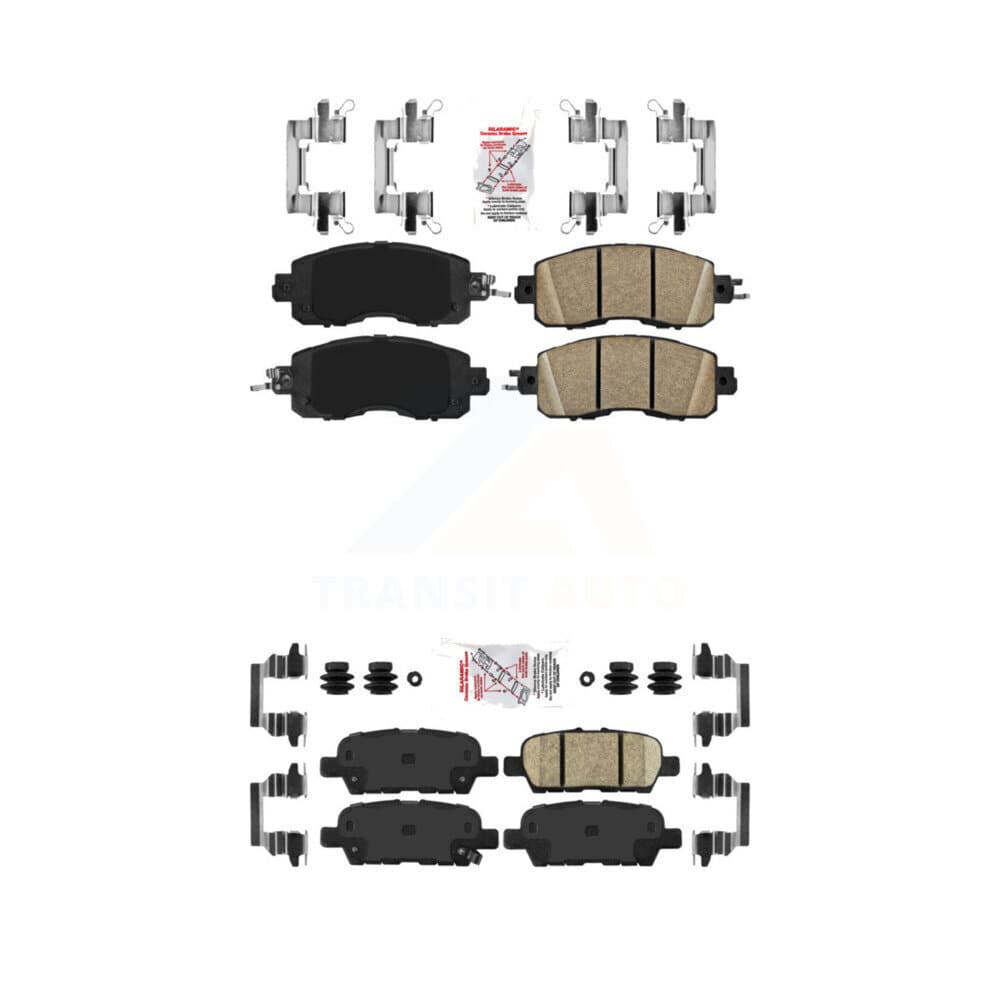 AmeriBRAKES - KNF-100433 - Front and Rear Disc Brake Pad Kits image 1