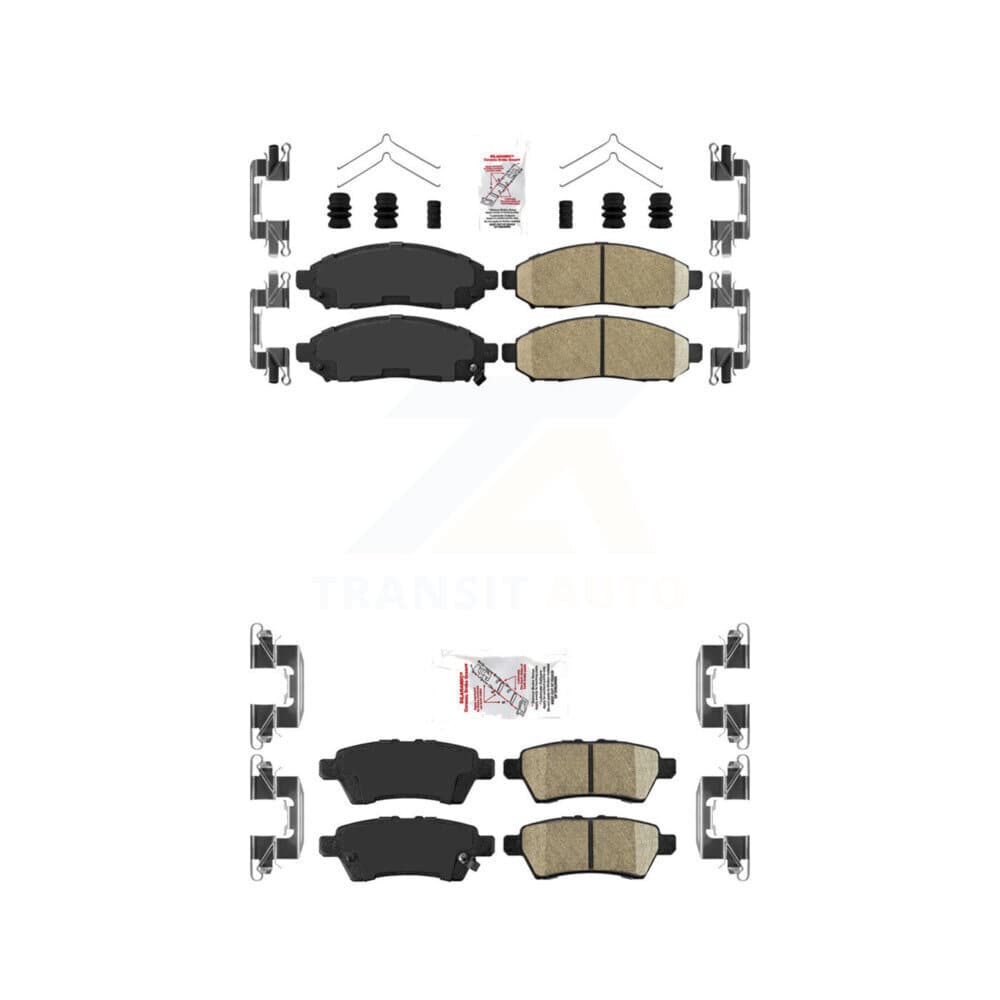 AmeriBRAKES - KNF-100436 - Front and Rear Disc Brake Pad Kits image 1