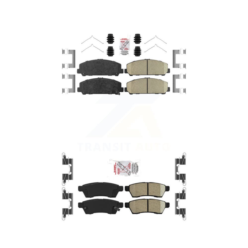 AmeriBRAKES - KNF-100439 - Front and Rear Disc Brake Pad Kits image 1