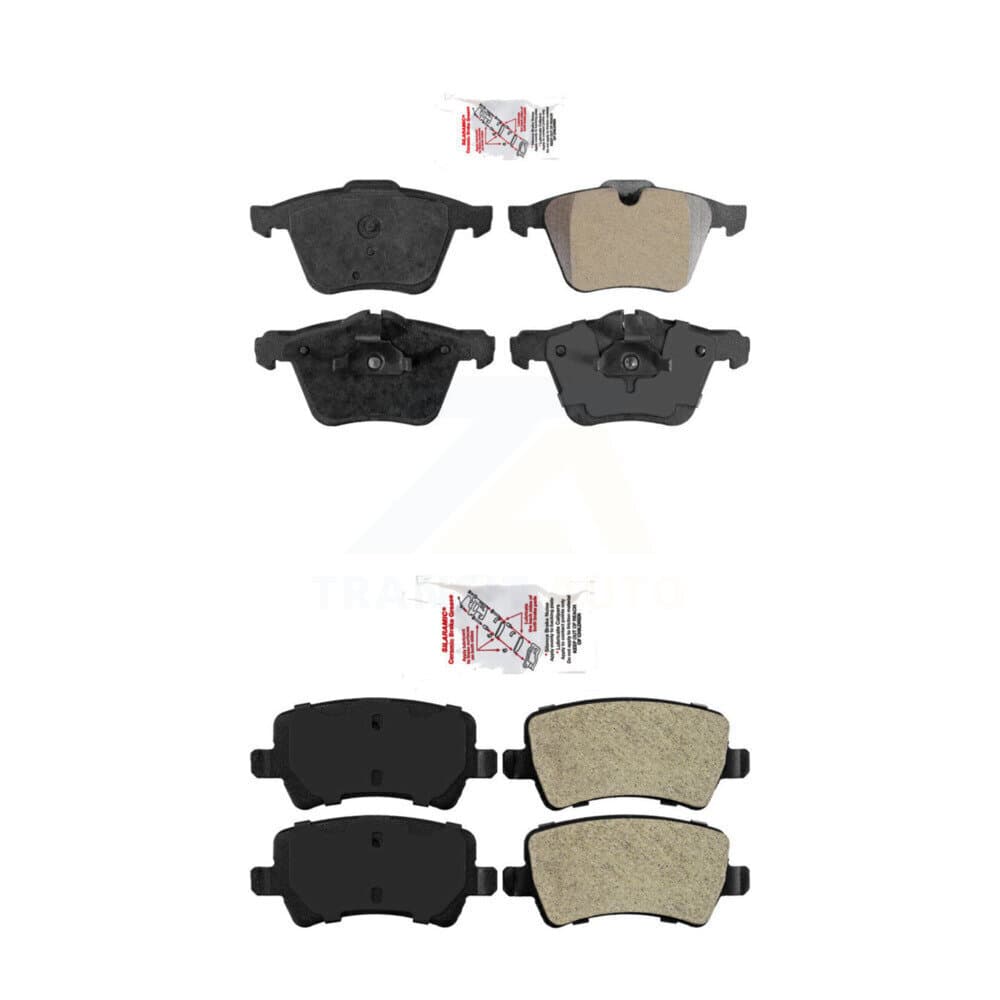 AmeriBRAKES - KNF-100449 - Front and Rear Disc Brake Pad Kits image 1