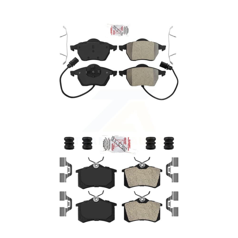 AmeriBRAKES - KNF-100454 - Front and Rear Disc Brake Pad Kits image 1