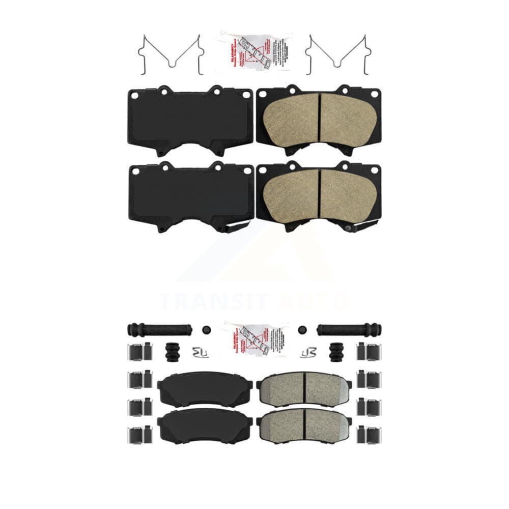 AmeriBRAKES - KNF-100465 - Front and Rear Disc Brake Pad Kits image 1