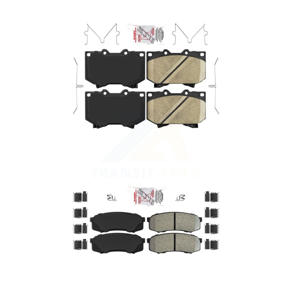 AmeriBRAKES - KNF-100468 - Front and Rear Disc Brake Pad Kits image 1