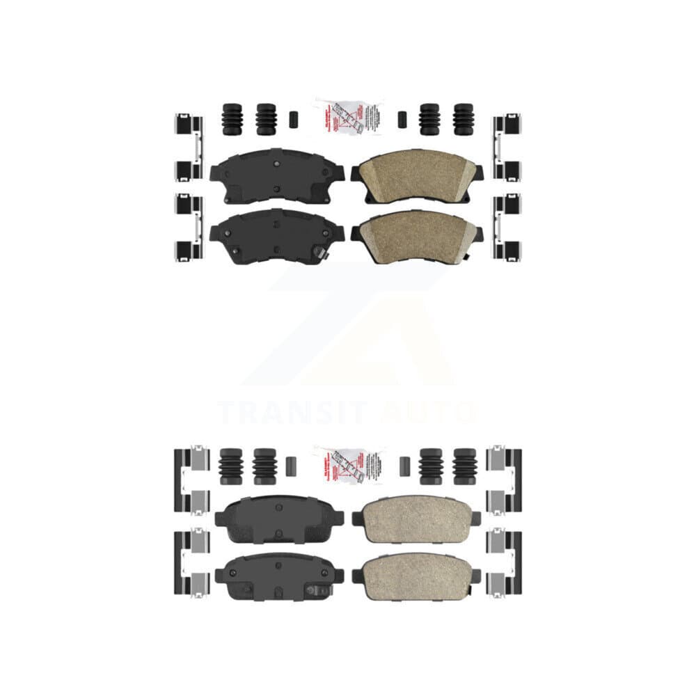 AmeriBRAKES - KNF-100488 - Front and Rear Disc Brake Pad Kits image 1