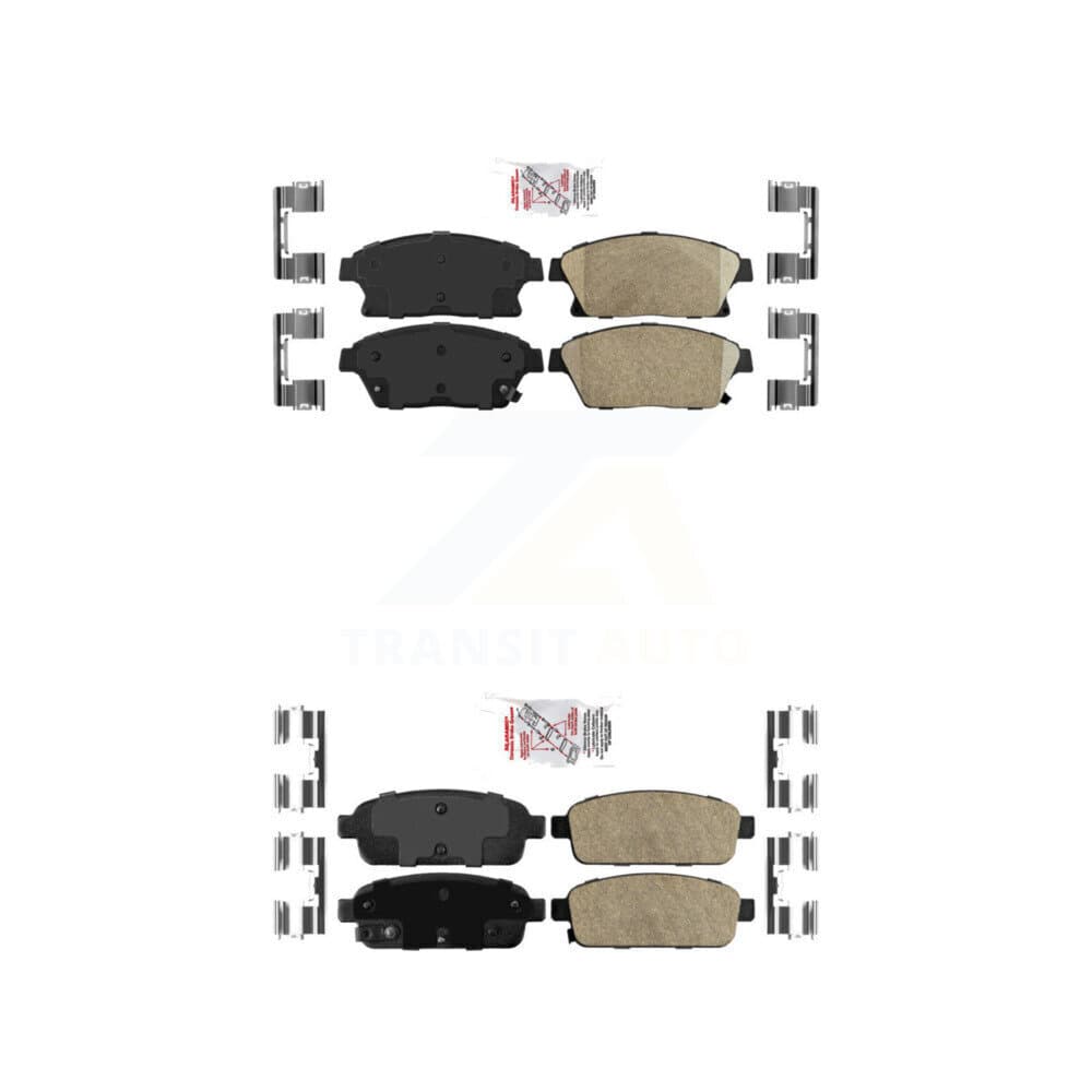 AmeriBRAKES - KNF-100493 - Front and Rear Disc Brake Pad Kits image 1